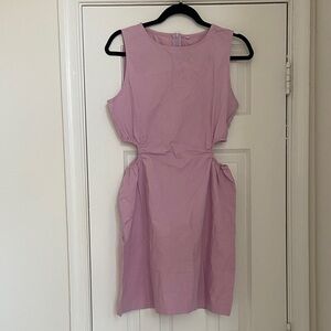 Elegant Pink/Lavender Sleeveless Dress